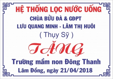 Chùa Bửu Đà: buổi nghiệm thu 'Dàn Lọc Nước Sạch số 4' tại Lâm Đồng