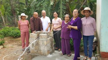 Quỹ từ thiện chùa Bửu Đà chung sức khoan giếng tại Gio Linh (Quảng Trị)